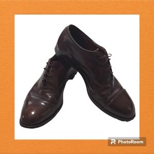 Alden 921 Oxford Mens Brown Leather Straight Tip Lace Up Dress Shoes 8B